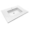 Fauceture Continental 31"x22" Ceramic Vanity Top W/ Integrated Basin 1H, White LBT312271 - alternate 4